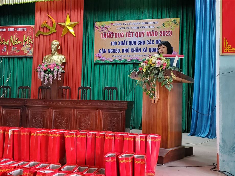 BIDGROUP trao tặng những phần quà tết 2023 tại huyện Kiến Xương, Thái Bình